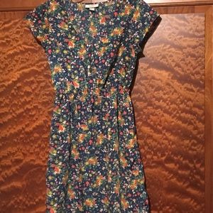 Navy floral dress by Tucker for Target size small
